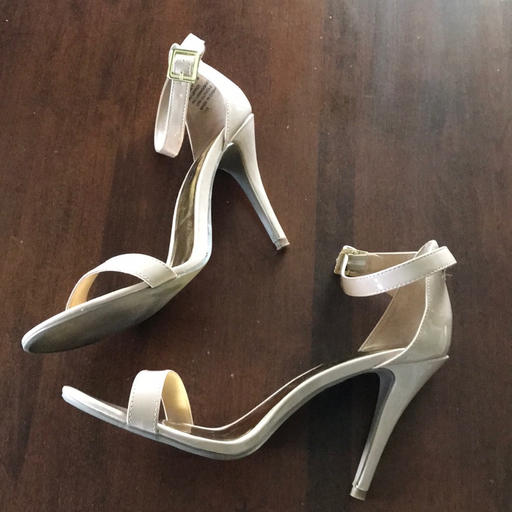 Madden Girl size 11 strappy patent stilettos. EUC!